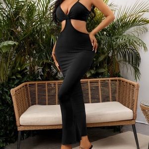 Cut out waist bodycon dress